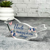 Uncle Navy Floral Memorial Robin Bird Gift Sympathy Robin Keepsake Plaque