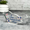 Son Navy Floral Memorial Robin Bird Gift Sympathy Robin Keepsake Plaque