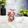 Baby Squirrel Bauble First Christmas Gift Side Heart Keepsake Plaque Decoration