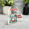 Gift For Special Niece Christmas Alphabet Letter O Side Heart Keepsake Plaque