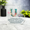 Floral Name Initial Letter U Meaning Gift Side Heart Keepsake Plaque Ornament