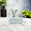 Floral Name Initial Letter Y Meaning Gift Side Heart Keepsake Plaque Ornament
