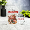 Gift For First Christmas As Husband Cute Bear Romantic Heart Keepsake Plaque