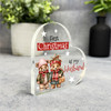 Gift For First Christmas As Husband Cute Bear Romantic Heart Keepsake Plaque