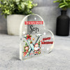 Gift For Special Son Christmas Alphabet Letter X Side Heart Keepsake Plaque