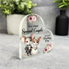 Gift For Wedding Day Floral Cute Mouse Bride Groom Side Heart Keepsake Plaque