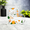 Positive Orange Floral Self Love Gift Side Heart Keepsake Plaque Ornament