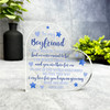 Gift For Boyfriend Blue Hearts Stars Romantic Side Heart Keepsake Plaque Present