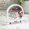 Great Grandson Little Angel Christmas Memorial Gift Snow Globe Keepsake Plaque