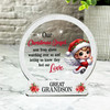 Great Grandson Little Angel Christmas Memorial Gift Snow Globe Keepsake Plaque