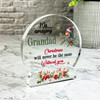 Grandad Winter Bird Christmas Memorial Gift Snow Globe Keepsake Plaque