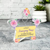 Gift For Amazing Nurse Flower Yellow Star Award Keepsake Plaque Ornament Present