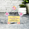 Gift For Amazing Nurse Flower Yellow Star Award Keepsake Plaque Ornament Present
