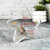 Robin Sister Be Here Today Christmas Memorial Gift Star Keepsake Plaque
