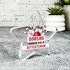 Gift For Bowling Lover Makes Me Better Person Pins Red Star Keepsake Plaque