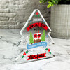 Gift For Nan Santa Chimney Happiness and Peace Christmas Xmas Tree Keepsake Plaque