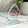 Christmas Lights Secret Santa Workmates Gift Xmas Tree Keepsake Plaque Decor