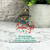 Christmas Lights Secret Santa Workmates Gift Xmas Tree Keepsake Plaque Decor
