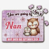 For Nan Pregnancy Announcement Gift Owls Personalised Wooden Jigsaw Puzzle