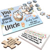 For Uncle Baby Pregnancy Announcement Gift Stork Personalised Wood Jigsaw Puzzle