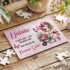Will You Be My Flower Girl Wedding Gift Pink Personalised Wooden Jigsaw Puzzle
