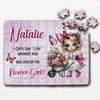 Will You Be My Flower Girl Wedding Gift Pink Personalised Wooden Jigsaw Puzzle