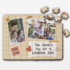 Family Day Out Keepsake Photo Collage Gift Personalised Wooden Jigsaw Puzzle