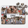 Photo Collage Gift Happy Valentine's Day Custom Personalised Wood Jigsaw Puzzle