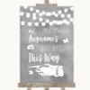 Grey Watercolour Lights Photobooth This Way Left Personalised Wedding Sign