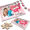Romantic Gift For Girlfriend Love Birds Photo Personalised Wooden Jigsaw Puzzle