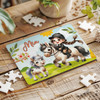 Cute Girl Horse Riding Gift For Girls Custom Personalised Wooden Jigsaw Puzzle