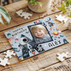 Kids Birthday Gift Boy Space Letter A Photo Personalised Wooden Jigsaw Puzzle