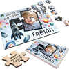 Kids Birthday Gift Boy Space Letter F Photo Personalised Wooden Jigsaw Puzzle
