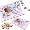 Unicorn Letter G Photo Kids Birthday Gift Girls Personalised Wood Jigsaw Puzzle