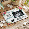 For Grandad Pregnancy Announcement Gift Scan Photo Custom Wood Jigsaw Puzzle