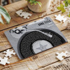 Grey Blue Half Vinyl Record Any Song Lyrics Music Gift Custom Wood Jigsaw Puzzle