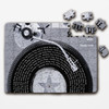 Grey Blue Half Vinyl Record Any Song Lyrics Music Gift Custom Wood Jigsaw Puzzle
