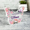 Cute Flowers Mother's Day Gift For Nana Keepsake Butterfly Ornament Plaque
