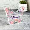 Cute Flowers Mother's Day Gift For Nanna Keepsake Butterfly Ornament Plaque