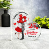 25 Year 25th Wedding Anniversary Gift Forever To Go Keepsake Side Heart Plaque