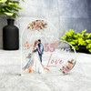 55th Wedding Anniversary Gift 55 Years Of Love Coral Keepsake Side Heart Plaque
