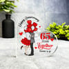 65 Year 65th Wedding Anniversary Gift Forever To Go Keepsake Side Heart Plaque