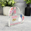 Bronze Wedding Anniversary Gift 8 Years Keepsake Side Heart Plaque