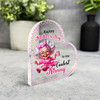 Mother's Day Gift For Nanny Funny Pink Keepsake Side Heart Ornament Plaque