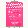 Hot Fuchsia Pink Watercolour Lights Pick A Prop Photobooth Wedding Sign