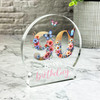 90th Birthday Gift Floral Lettering Keepsake Snow Globe Ornament Plaque