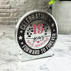 19th Wedding Anniversary Gift Celebrating 19 Years Keepsake Snow Globe Plaque