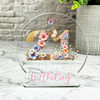 21st Birthday Gift Floral Lettering Keepsake Snow Globe Ornament Plaque
