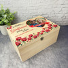 Roses Wooden Personalised Photo Valentine's Day Hamper Gift Box For Girlfriend Roses Wooden Personalised Photo Valentine's Day Hamper Gift Box For Girlfriend