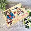 Santa Wooden Personalised Photo Children's Christmas Hamper Gift Box For Nephew